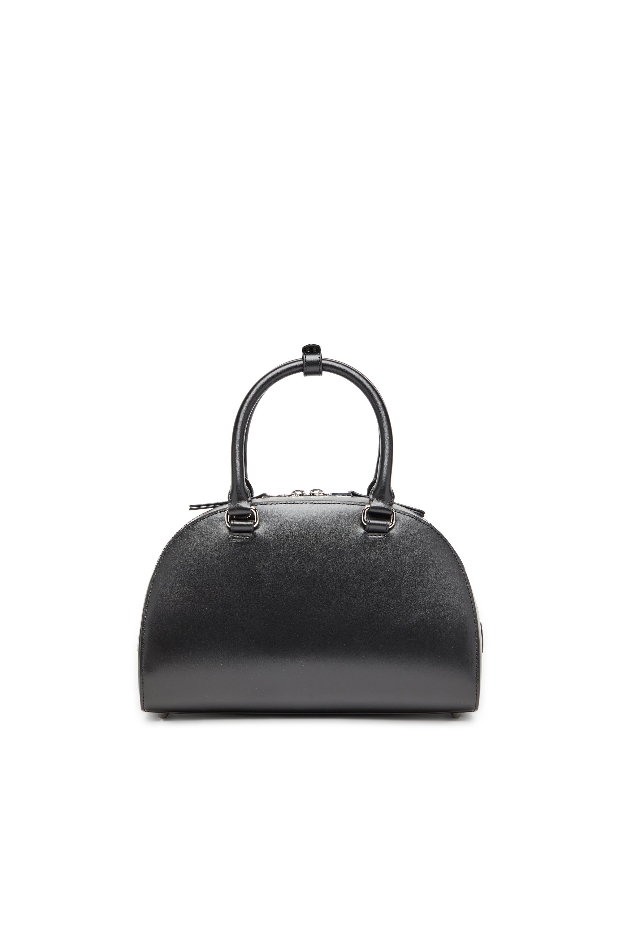 Diesel - 1DR DOME TOP HANDLE, Woman's 1DR Dome-Leather bowling bag in Black - 3